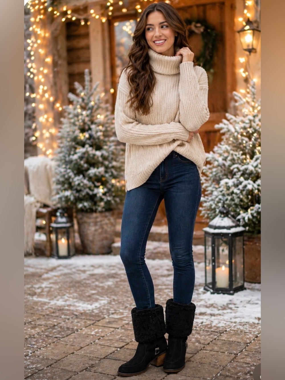 BearPaw Black Suede & Shearling Mid-Calf Boots - Picture 6 of 10